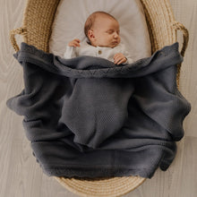 Load image into Gallery viewer, Heirloom Knit Blanket | Stormy Grey
