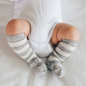 Merino Knee high Socks | Pebble