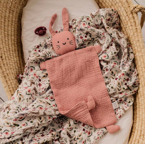 Organic Cotton Bunny Cuddly | Rose Pink