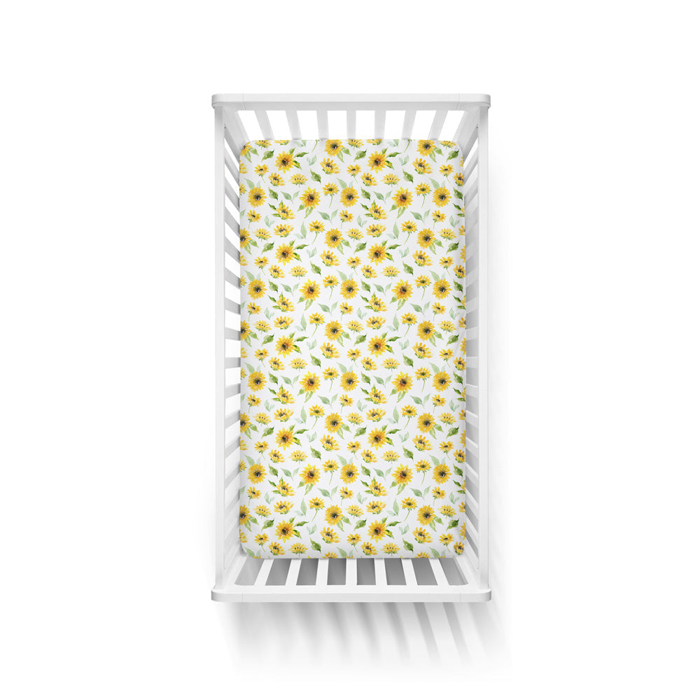 Organic Fitted Cot Sheet | Sunflower