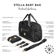 Load image into Gallery viewer, Stella Baby Bag | Black
